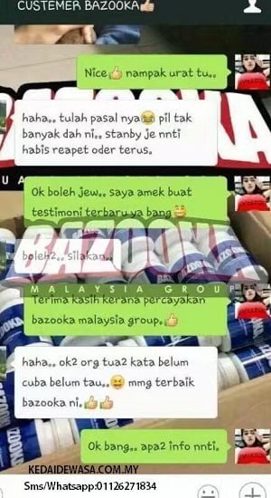 Testimoni Bazooka Pills Malaysia
