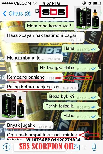 Scorpion oil Testimoni